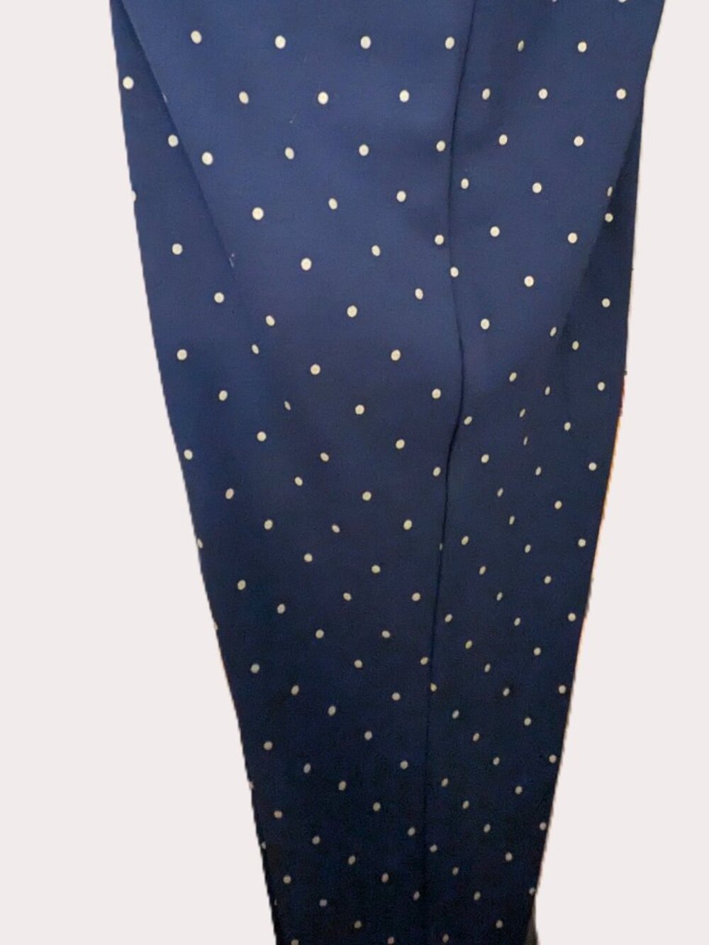 Chico's Women's Medium blue and white Dot leggings-Size 4